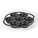 Cast Iron Biscuit Pan, Pre-seasoned Biscuit Pan for Camping or Indoor, Ready to Use Cast Iron Cookware for Biscuits, Muffins, and Scones by Commercial Chef