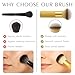 Brvlsoc Face Blush & Powder Kabuki Brush – Professional Makeup Brush for Foundation, Mineral, and BB Cream, Soft Synthetic Bristles, Cruelty-Free