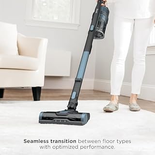 Shark Pet Cordless Stick Vacuum with Large Dust Cup, LED Headlights, Removable Handheld Vac, Lightweight, Crevice Tool, Carpet & Hard Floors, 40min Runtime, Ice Blue, IX141AMZ