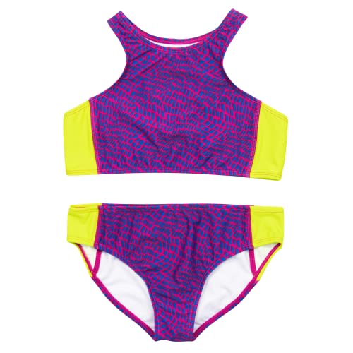 Image of SwimZip Girls' Halter Top and Bikini Bottom 2 Piece Set UPF 50+ Sun Protection