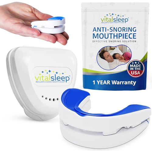 VitalSleep Anti-Snoring Mouthpiece, Comfortable & Adjustable...