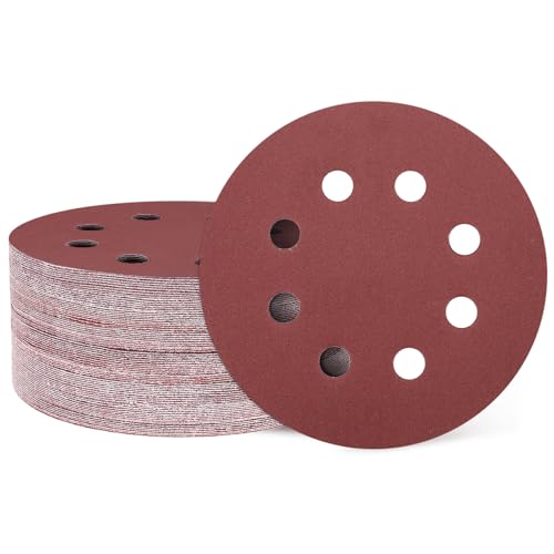 HARFINGTON 50 Pcs 5 Inch Sanding Discs (400 Grit)
