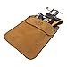 Hide & Drink, Work Pocket Organizer for Tools/Pens, Jeans Back Pocket Quick Grab Carry Job Tools, Office & Work Essentials, Full Grain Leather, Handmade, Old Tobacco