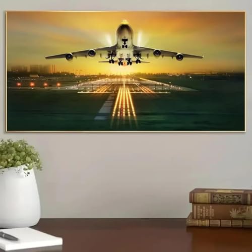 Decoration d'interieur de mode d'avion pour habiller un mur vide toile 50x100cm