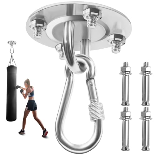 Cisivis Deckenhaken 400kg, Boxsack Halterung, Hängematten Befestigung,...