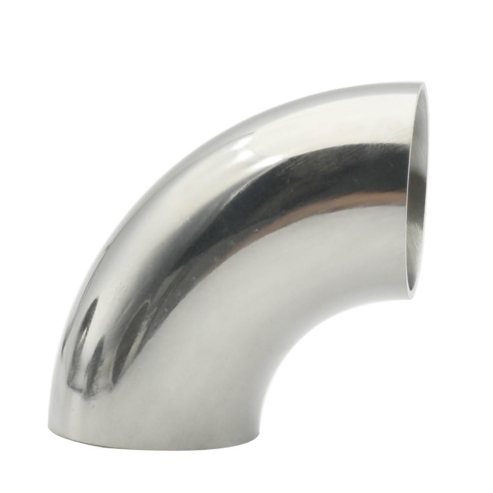 RUAJOGYNVM 19mm-102mm 304/316 Stainless Steel Grade Welding Extension 90 ° 45 ° Elbow Seamless Welding Pipe Fittings Polished Food(90 Degree Elbow,SUS316L_38MM) RUAJOGYNVM