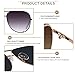 ANDWOOD Oversized Aviator Sunglasses for Women Big Large UV Protection Fashion Sun glasses UV Protection Fade Shades