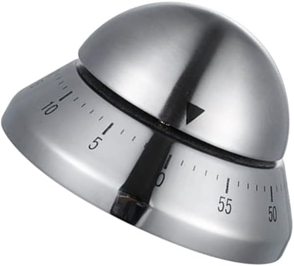 Mockery 60 Minute Kitchen Cook Cooking Timer, SAUCHER Shaped Stainless ...