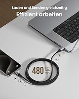 INIU USB C Kabel 1m, Typ C 3,1A Handy Ladekabel USB auf USB C Schnellladekabel, Nylon USB-C Aufladekabel Lang für iPhone 15 Pro Samsung Galaxy S21 S20 S10 Note 10 Google Pixel 7 6 – Ansicht 7