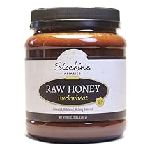 Stockins Apiaries Raw Buckwheat Honey In Bulk, Unheated, Unfiltered, Nutritious, 80 Oz.