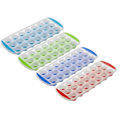 Set de 2 packs con 4 cubeteras redondas flexibles miniatura 7