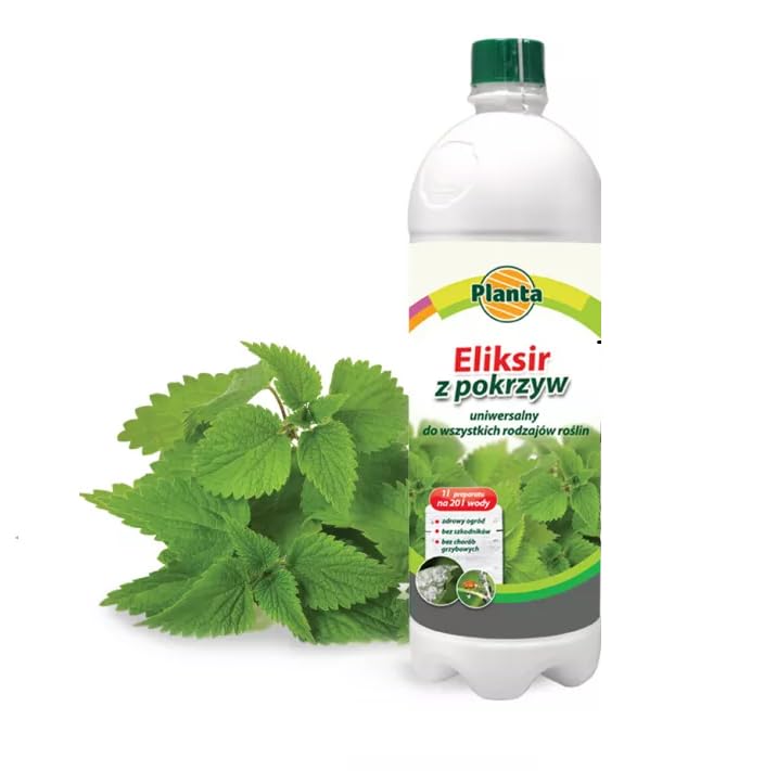 Nettle Plant Liquid Fertiliser Concentrate, 1L Makes 20L, Natural Plant Food for Vegetables and Berry Bushes