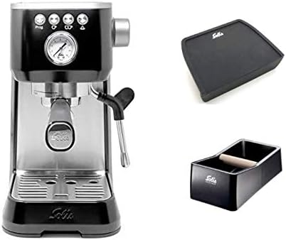 Amazon.com: Solis Barista Perfetta - Máquina de café espresso programable  compacta con alfombrilla de apisonamiento y caja de tocador, color negro :  Hogar y Cocina