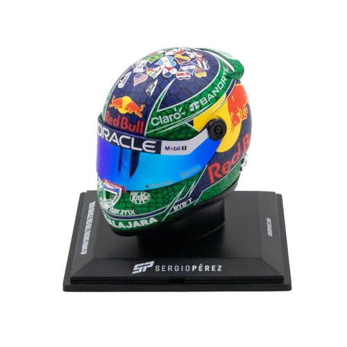 Casque Miniature Formule 1 Sergio Pérez Miami GP 2024 échelle 1:4 pour collectionneur