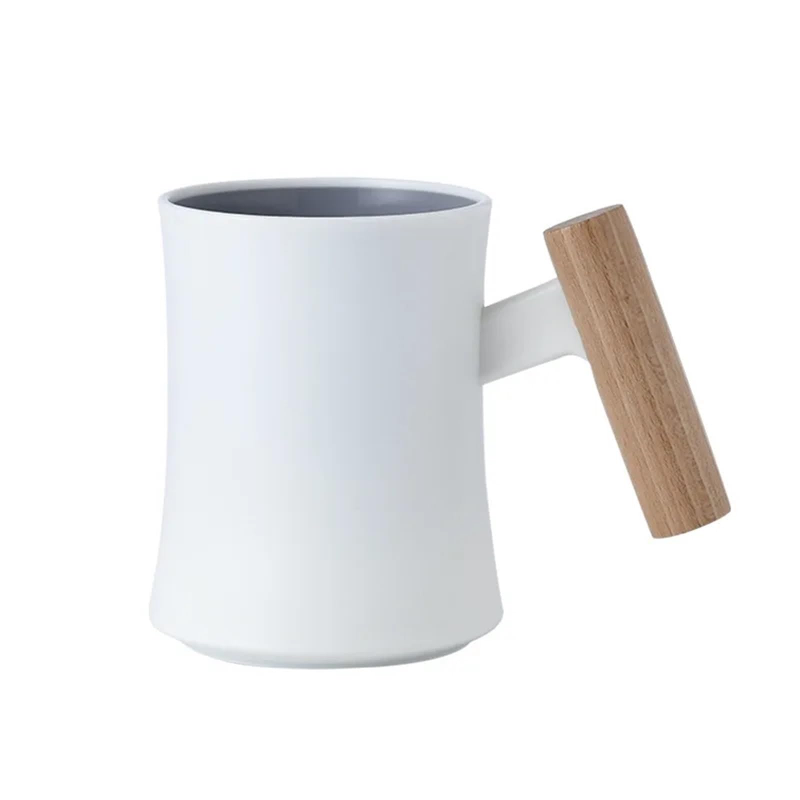 3pcs Mouthwash Cup Wood Handle Brushing And Washing Dormitory Creative Simple Household Toothbrush For Toothpaste(WHITE)