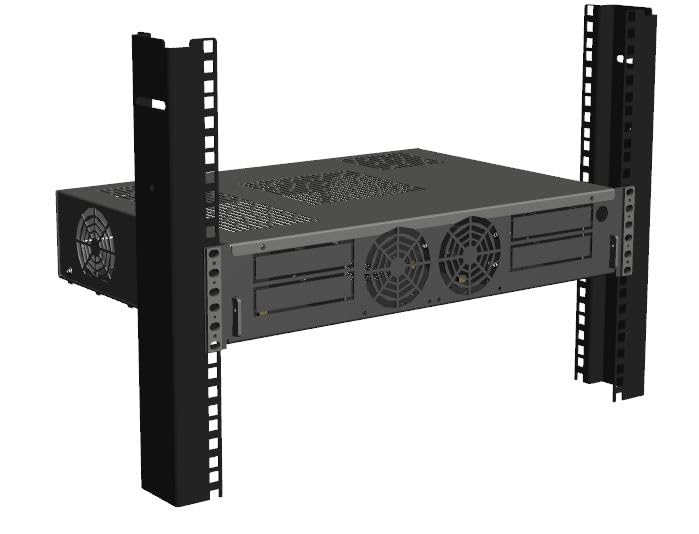 Boîtier rack 19 pouces 2U ATX mATX R-CASE 4 avec support GPU
