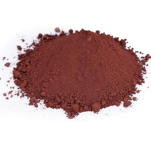 Iron Oxide Powder, Ultrafine Particle Natural Industrial Material, Suitable for Construction, Coatings, Ceramics, Concrete Coloring and Many Other Applications,5 Ounces, Brown
