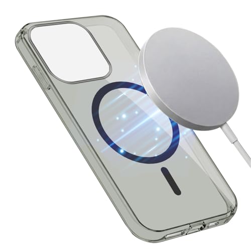 Image of Jkobi Lifetime Anti-Yellow MagSafe Compatible Clear Back Cover Case for Apple iPhone 15 Pro (Sleek Hard Crystal | Shockproof and Camera Protection)