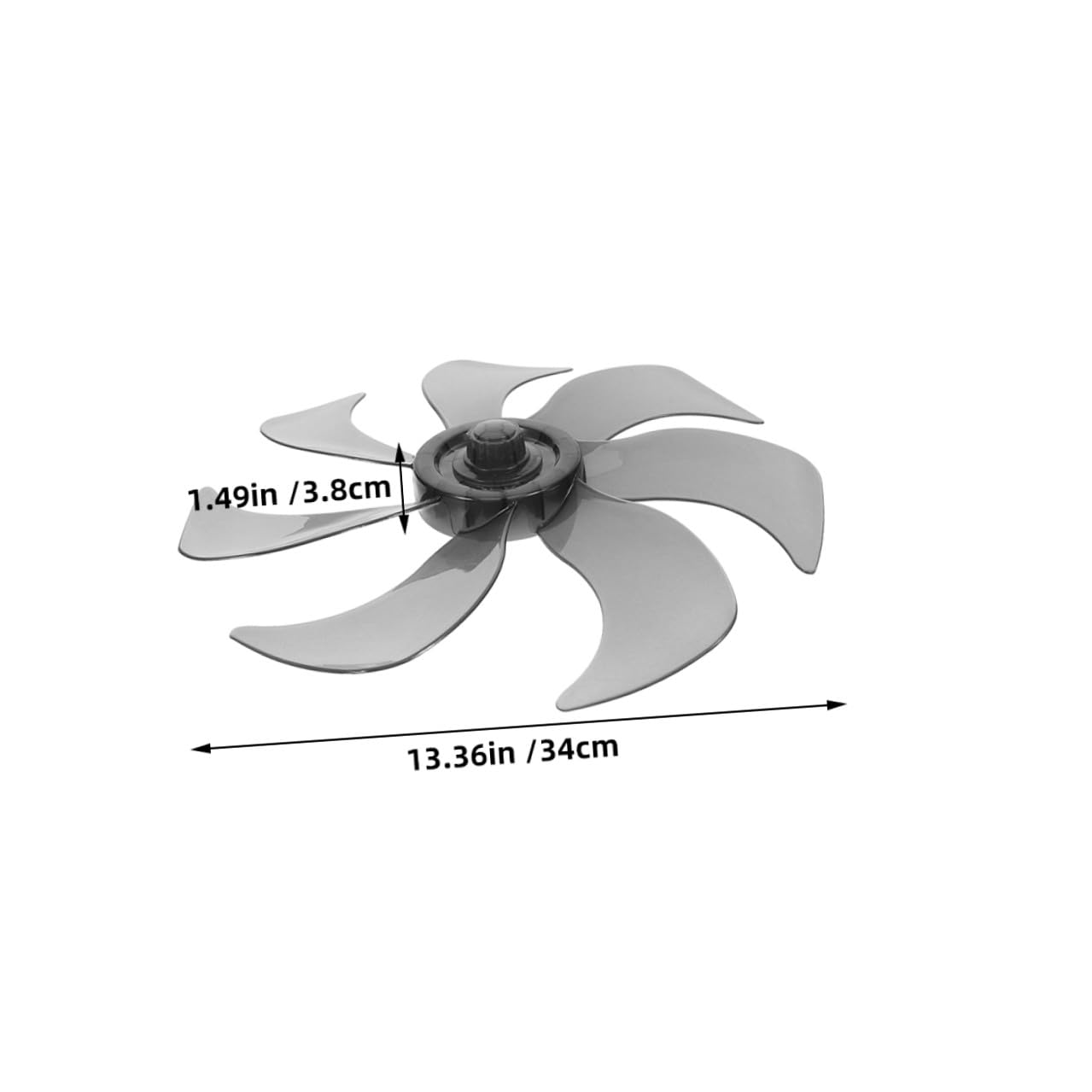 DOITOOL 2 Pezzi Lame di Ricambio per Ventilatore da 14 Pollici in Plastica Design Rinforzato, Compatibili Ventilatori da Parete da Pavimento, Accessorio Versatile Tappi di Blocco