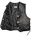 Halle 15 Biker Lederweste mit Schnallen Lederkutte Bikerweste Echtleder H15 Merch ! (XL)