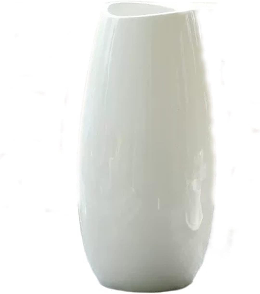 Vase Ceramic Vases Simple white Small Vases Dry Flower Arrangement Table Table Table Table Decoration Small Vases Water Culture Flowers Green Plant Vases Suitable for dining and living room home decor