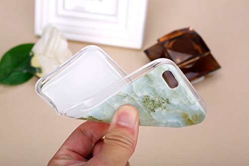 Iphone 5C Case, Phezen Imd Green Marble Pattern Imd Design Cute Creative Anti-Scratch Bumper Ultra Slim Tpu Soft Case Rubber Silicone Skin Cover For Iphone 5C #TOP5