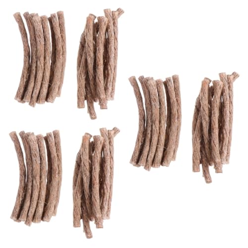 Anneome 60pcs Wick Cord Fire Starter for Camping Barbecue Lightweight Survival Lighter for Easy Use Outdoor Activities Emergency Situations