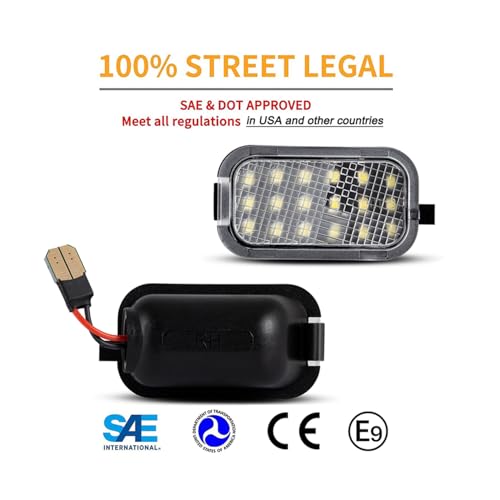 Lámpara LED para espejo lateral Chevy Silverado 2011-2014, Pack de 2 miniatura 3