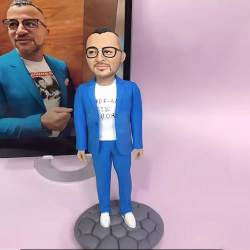 BFYYML Custom Bobbleheads Figures Personalized Golf, Fully Customizable with Polymer Clay Bobbleheads Best Gifts for Birthday Christmas etc. - Thumbnail 2