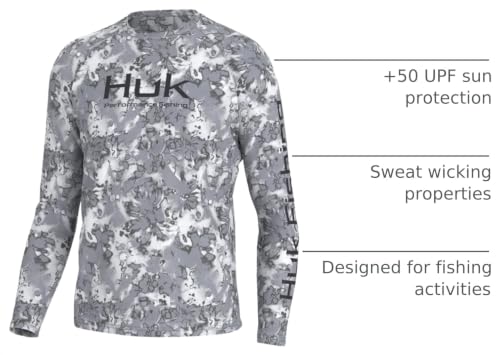Image of HUK Men's Pursuit Vented Long Sleeve Fishing Shirt (+30 UPF)