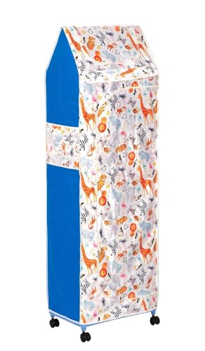 Image of Baby Wardrobe Plastic Multipurpose 6 Shelve, Foldable, (Unbreakable Material) (Animal, 6 Shelves)