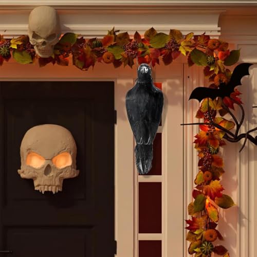 Corbeau de simulation pour effrayer les oiseaux et réussir son décor Halloween - 4
