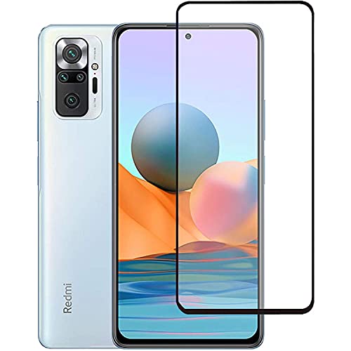 Image of VZZR?'s D+ / 11D Tempered Glass for Redmi Note 10 Pro /Redmi Note 10 Pro Max (Black) Edge to Edge, 9H, 2.5D, 0.3mm, Full Glue, Full HD Screen Protector Guard with Easy Installation Kit