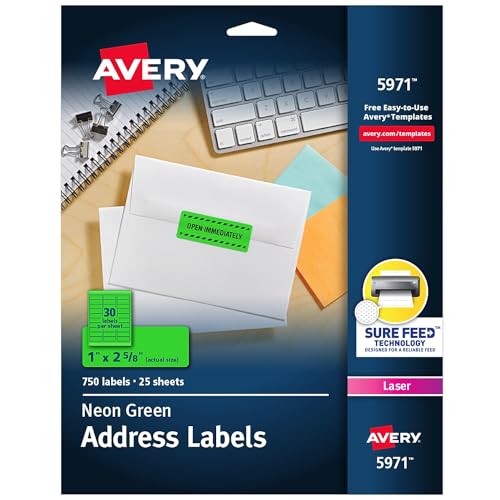 Avery High Visibility Laser Labels - AVE5971