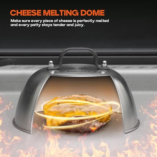Kit d'accessoires de 7 pièces onlyfire avec dômes de fonte et spatule