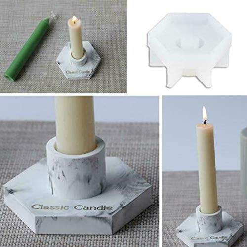 GHHG Siliconen Mallen Epoxyhars Mallen Gietvormen voor Zeshoekige kandelaars voor Hars Ambachten Ambachten - Image 8
