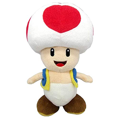 Super Mario AC04 Toad Sanei Peluche sous Licence Officielle Multicolore