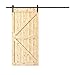TCBunny 8FT Sliding Barn Door Hardware Kit Black Antique Smooth and Quiet Steel Track Set