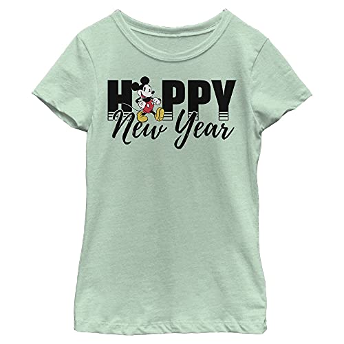 T-shirt Disney Mickey Nouvel An fille vert menthe taille M confortable