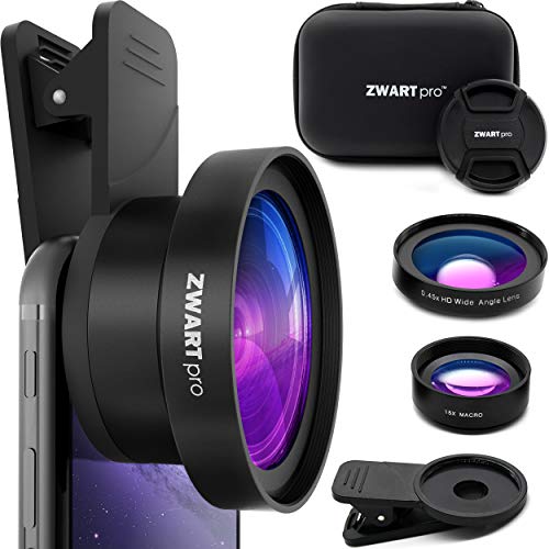 Phone Camera Lens Attachments | ZWARTpro Macro + Wide Angle 2 in 1