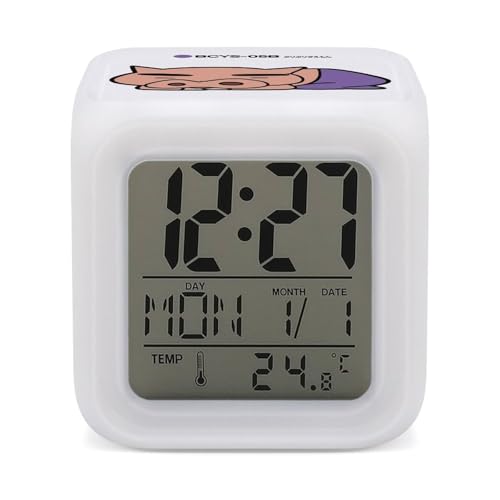 �Ԃ�Ԃ肴������ �ڊo�܂����v ��㎞�v �f�W�^�����v LED �J���t���o�b�N���C�g �d�r���A���ԁA���t�A�T�A���x�\�� �u�����v �f�X�N�g�b�v���� �A�j�� �M�t�g