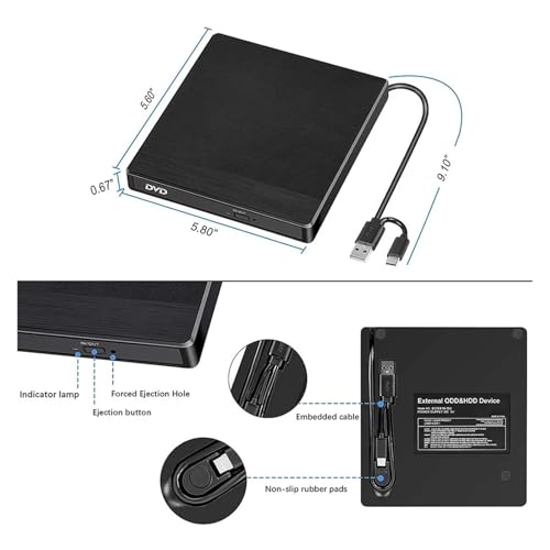 Graveur Super Drive de type lecteur optique externe CD DVD RW USB 3.0C - 4