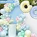 HEMMOTOP 7.2 ft Blue Arch Backdrop Cover (No Arch Stand), Spandex Arch Covers Stretchy Backdrop for Balloon, Wedding, Birthday Party, Baby Shower, Banquet Arch Decoratio