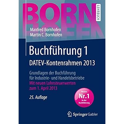 Buchf&uuml;hrung 1 Datev-Kontenrahmen 2013