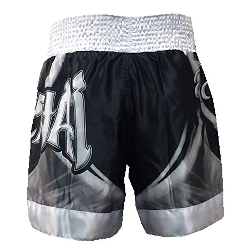 Calção Short Muay Thai - 2798 - Prata - M