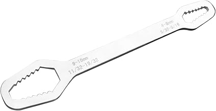 Ladruph 万能レンチ 小型 スパナ 耐久性 頑丈 工具 4mm～8mm 高硬度 錆にくく 握りやすい 作業工具 マジックレンチ 自転車 万能スパナ 薄型 ユニバーサル両面レンチ 車 修理ツール ハンドツール 多機能 汎用ツール メンテナンス 締結