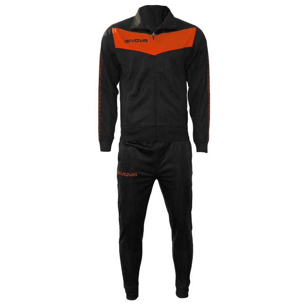 Givova Passen Visa-Band,S,Schwarz/Fluo Orange,Unisex