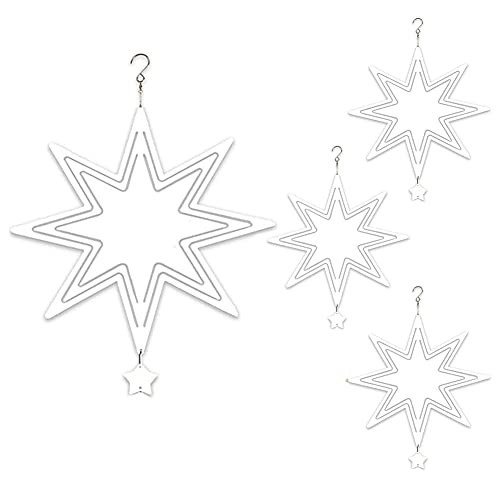 Deger 4er-Pack 10-Rohlinge für Windspinner, DIY-Funktion, Doppelseitige, Windbetriebene Kinetische Skulptur