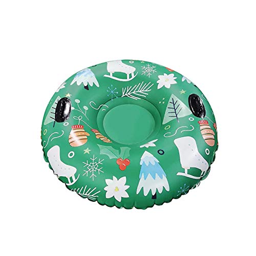 Snow Tubes for Sledding, Kids & Adults Heavy Duty 47inch Outdoor Inflatable Freeze-Proof & Wear-Resistant Snow Sled, Towable Snow Tube with 2 Handles, Winter Thickening Skiing Ring, PVC Tire Tube