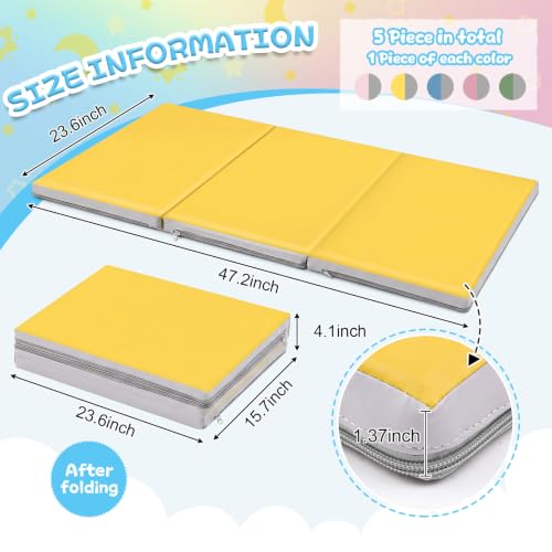 Image of Wesiti 5 Pcs Kids Nap Mats for Preschool Daycare Bulk, Boho